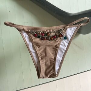 Boulevard beaded bikini bottoms